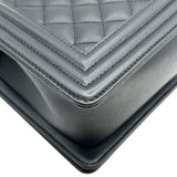 シャネル CHANEL ボーイシャネル25 A67086 ブラック シルバー金具 キャビアスキン レディース ショルダーバッグ