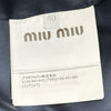 ミュウミュウ miu miu ロゴパッチカットオフコットンジャケット ML1063 ネイビー コットン レディース その他アウター