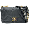 シャネル CHANEL CHANEL19 バッグ AS1160 30番台 ブラック ゴールド金具 シャイニーカーフスキン レディース ショルダーバッグ
