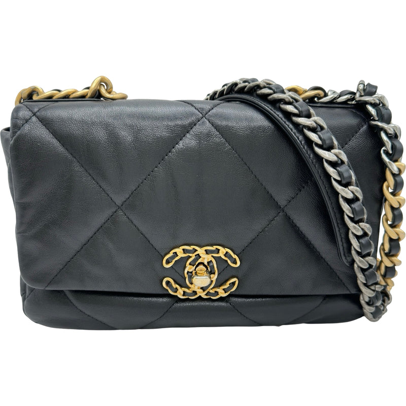 シャネル CHANEL CHANEL19 バッグ AS1160 30番台 ブラック ゴールド