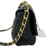 シャネル CHANEL CHANEL19 バッグ AS1160 30番台 ブラック ゴールド金具 シャイニーカーフスキン レディース ショルダーバッグ