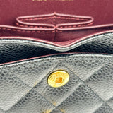シャネル CHANEL マトラッセ23 A01113 ブラック ゴールド金具 キャビアスキン レディース ショルダーバッグ
