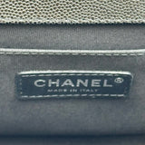 シャネル CHANEL ボーイシャネル25 A67086 ブラック シルバー金具 キャビアスキン レディース ショルダーバッグ