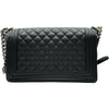 シャネル CHANEL ボーイシャネル25 A67086 ブラック シルバー金具 キャビアスキン レディース ショルダーバッグ