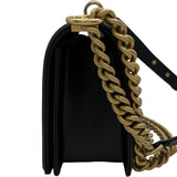 シャネル CHANEL ボーイシャネル25 A67086 ブラック ゴールド金具 キャビアスキン レディース ショルダーバッグ