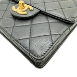 シャネル CHANEL マトラッセパールチェーンショルダーバッグ AS0584 29番台 ブラック ゴールド金具 ラムスキン/フェイクパール レディース ショルダーバッグ