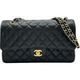 シャネル CHANEL マトラッセ25 A01112 ブラック ゴールド金具 キャビアスキン レディース ショルダーバッグ