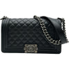 シャネル CHANEL ボーイシャネル25 A67086 ブラック シルバー金具 キャビアスキン レディース ショルダーバッグ