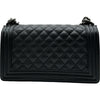 シャネル CHANEL ボーイシャネル25 A67086 ブラック シルバー金具 キャビアスキン レディース ショルダーバッグ