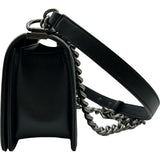 シャネル CHANEL ボーイシャネル25 A67086 ブラック シルバー金具 キャビアスキン レディース ショルダーバッグ