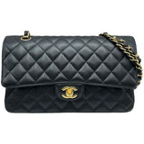 シャネル CHANEL マトラッセ 25 A01112 ブラック ゴールド金具 キャビアスキン レディース ショルダーバッグ