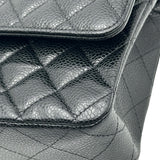 シャネル CHANEL マトラッセ 25 A01112 ブラック ゴールド金具 キャビアスキン レディース ショルダーバッグ