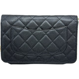 シャネル CHANEL マトラッセチェーンウォレット AP0250 ブラック ゴールド金具 キャビアスキン レディース ショルダーバッグ