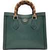 グッチ GUCCI ダイアナミディアムトートバッグ 853226 グリーン ゴールド金具 レザー レディース ショルダーバッグ