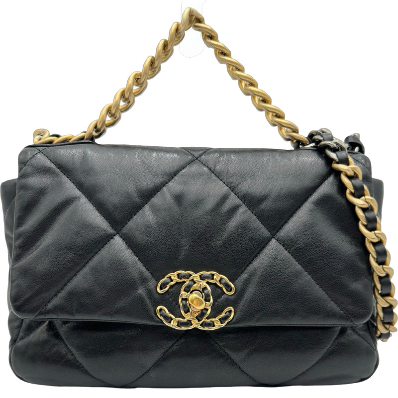 シャネル CHANEL CHANEL 19バッグ AS1160 ブラック シルバー金具