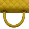 シャネル CHANEL ココハンドルXS A92990 25番台 イエロー ゴールド金具 キャビアスキン レディース ハンドバッグ