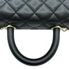 シャネル CHANEL ココハンドルXXS AS2215 ブラック ゴールド金具 キャビアスキン レディース ショルダーバッグ
