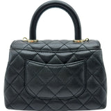 シャネル CHANEL ココハンドルXXS AS2215 ブラック ゴールド金具 キャビアスキン レディース ショルダーバッグ