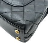 シャネル CHANEL ココハンドルXXS AS2215 ブラック ゴールド金具 キャビアスキン レディース ショルダーバッグ