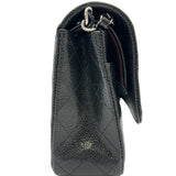 シャネル CHANEL マトラッセ25 A01112 ブラック シルバー金具 キャビアスキン レディース ショルダーバッグ