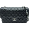 シャネル CHANEL マトラッセ25 A01112 ブラック シルバー金具 キャビアスキン レディース ショルダーバッグ