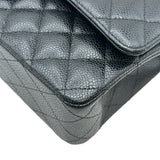 シャネル CHANEL マトラッセ25 A01112 ブラック シルバー金具 キャビアスキン レディース ショルダーバッグ
