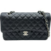 シャネル CHANEL マトラッセ25 A01112 30番台 ブラック シルバー金具 キャビアスキン レディース ショルダーバッグ