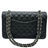 シャネル CHANEL マトラッセ25 A01112 30番台 ブラック シルバー金具 キャビアスキン レディース ショルダーバッグ