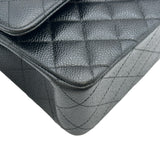 シャネル CHANEL マトラッセ25 A01112 30番台 ブラック シルバー金具 キャビアスキン レディース ショルダーバッグ