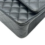 シャネル CHANEL マトラッセ25 A01112 30番台 ブラック シルバー金具 キャビアスキン レディース ショルダーバッグ
