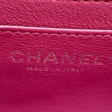 シャネル CHANEL ミニマトラッセ18シェブロン A35200 30番台 ピンク シルバー金具 ラムスキン レディース ショルダーバッグ