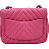 シャネル CHANEL ミニマトラッセ18シェブロン A35200 30番台 ピンク シルバー金具 ラムスキン レディース ショルダーバッグ