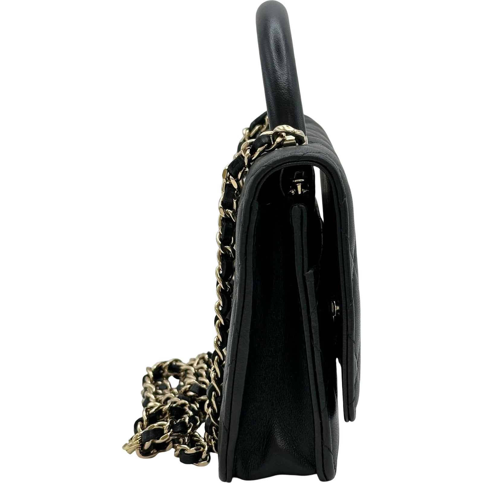 シャネル CHANEL マトラッセトップハンドルチェーンウォレット