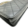 シャネル CHANEL マトラッセトップハンドルチェーンウォレット ブラック ゴールド金具 ラムスキン レディース ショルダーバッグ