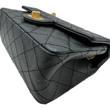 シャネル CHANEL 2.55ミニマトラッセ20 AS0874 ブラック ゴールド金具 エイジドカーフ レディース ショルダーバッグ