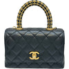 シャネル CHANEL ココハンドルXXS AS2215 ブラック ゴールド金具 ラムレザー レディース ハンドバッグ
