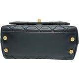 シャネル CHANEL ココハンドルXXS AS2215 ブラック ゴールド金具 ラムレザー レディース ハンドバッグ