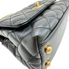 シャネル CHANEL ココハンドルXXS AS2215 ブラック ゴールド金具 ラムレザー レディース ハンドバッグ