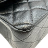 シャネル CHANEL マトラッセ25 A01112 30番台 ブラック シルバー金具 キャビアスキン レディース ショルダーバッグ