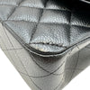 シャネル CHANEL マトラッセ25 A01112 30番台 ブラック シルバー金具 キャビアスキン レディース ショルダーバッグ