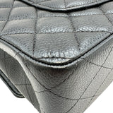 シャネル CHANEL マトラッセ25 A01112 30番台 ブラック シルバー金具 キャビアスキン レディース ショルダーバッグ