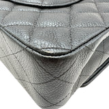 シャネル CHANEL マトラッセ25 A01112 30番台 ブラック シルバー金具 キャビアスキン レディース ショルダーバッグ