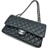 シャネル CHANEL マトラッセ25 A01112 30番台 ブラック シルバー金具 キャビアスキン レディース ショルダーバッグ
