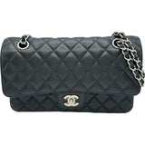 シャネル CHANEL マトラッセ25 A01112 30番台 ブラック シルバー金具 キャビアスキン レディース ショルダーバッグ