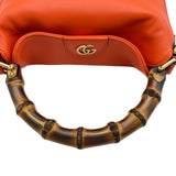 グッチ GUCCI バンブーダイアナスモールホーボーバッグ 746251 オレンジ ゴールド金具 レザー レディース ハンドバッグ
