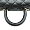 シャネル CHANEL ココハンドルXXS AS2215 ブラック ゴールド金具 キャビアスキン レディース ハンドバッグ