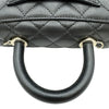 シャネル CHANEL ココハンドルXXS AS2215 ブラック ゴールド金具 キャビアスキン レディース ハンドバッグ