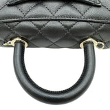 シャネル CHANEL ココハンドルXXS AS2215 ブラック ゴールド金具 キャビアスキン レディース ハンドバッグ