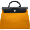 エルメス HERMES エールバッグジップPM A刻印 ジョーヌドール･サフィール シルバー金具 トワル･ハンター レディース ショルダーバッグ