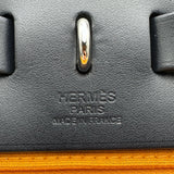 エルメス HERMES エールバッグジップPM A刻印 ジョーヌドール･サフィール シルバー金具 トワル･ハンター レディース ショルダーバッグ